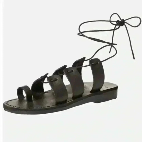 Anthropologie Jerusalem Sandals - Leather Lace EU 38 US - Picture 2 of 7